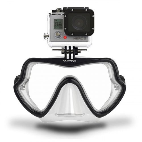 OCTOMASK Frameles Maska s úchytem pro GoPro - čirá